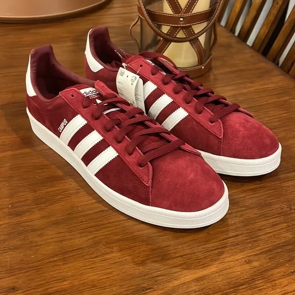 Adidas Campus Shoes sneakers new burgundy F97245 Men's sizes
